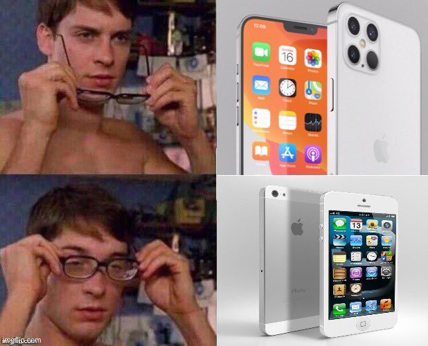 iPhone 12 out here reminding me of my old iPhone 5