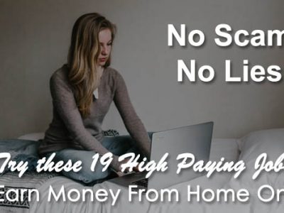 No Scam! No Lies! Try these 19 High Paying Jobs to Earn Money From Home Online