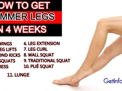 How to get slimmer legs in 4 weeks