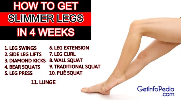 How to get slimmer legs in 4 weeks
