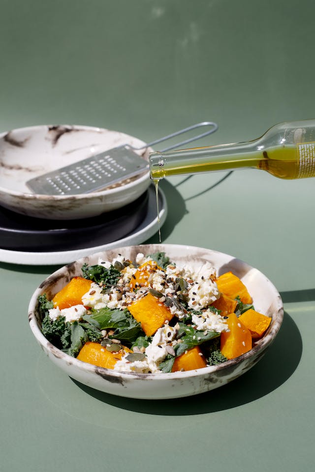 Cottage Cheese with Pineapple Chunks and Walnuts