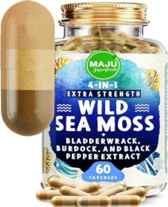 MAJU 4-in-1 Organic Sea Moss Capsules 