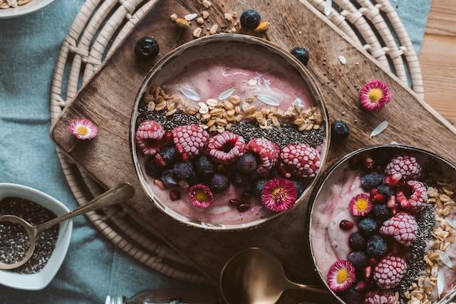 Rasberry and Chia Seeds Oatmeal | Oatmeal Diet Plan