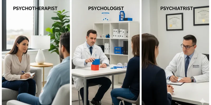 Psychotherapist vs Psychologist vs Psychiatrist